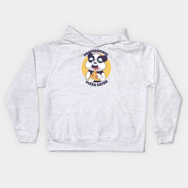 Pizza Panda Kids Hoodie by Safdesignx